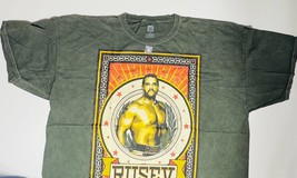 WWE Official Rusev T Shirt Dark Green Men&#39;s XL - £14.76 GBP