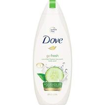 Dove Go Fresh Cool Moisture Body Wash with NutriumMoisture Cucumber &amp; Gr... - £9.51 GBP