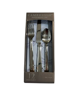 Cambridge Silversmiths Flatware Set Jensen Mirror Service For 4 12Pc Cla... - $37.85 CAD