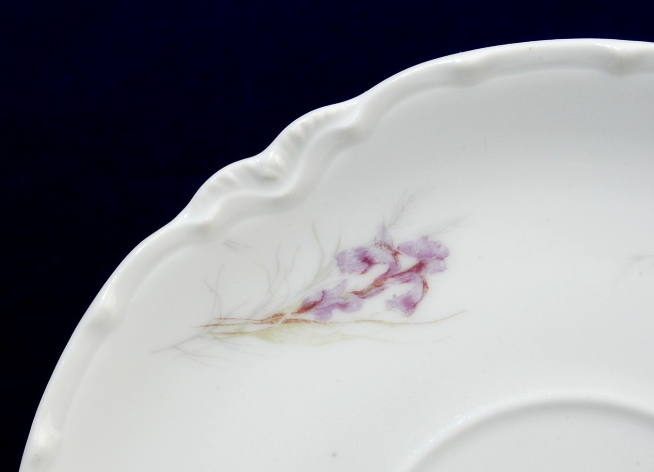 Haviland Limoges Lavender Iris Flowers Saucer H&Co France SCH482A  Item image 2