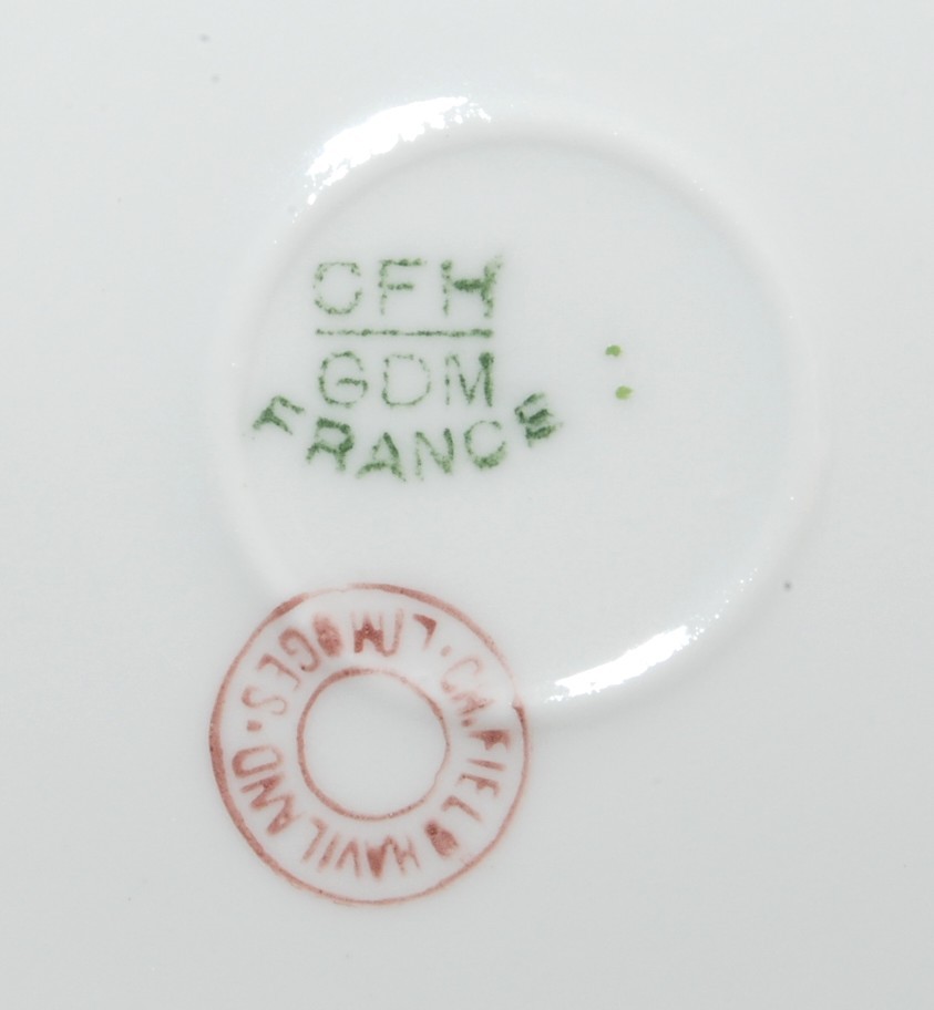 CFH/GDM Ch Field Haviland Limoges Saucer Morning Glories France Item image 3