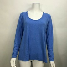 Victorias Secret Blue Hooded Cutout Back Angel Wings Top Shirt Size Small - $16.96