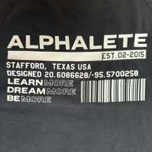 Alphalete Shirt Mens Medium Black Short Sleeve Crewneck Performance Work... - £16.90 GBP