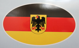 Oval sticker - German flag - £1.96 GBP