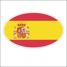 Oval sticker - Spanish flag - $2.50