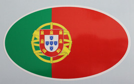 Oval sticker - Portuguese flag - £1.96 GBP
