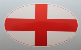 Oval sticker - English flag - £1.95 GBP