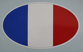 Oval sticker - French flag - £1.98 GBP