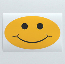 Smiley - oval vinyl sticker - £1.59 GBP