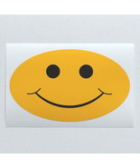 Smiley - oval vinyl sticker - $2.00