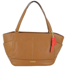 NWT COACH F23284 Tote Bag Smooth Park Leather Carryall British Tan Handbag Purse - £239.75 GBP