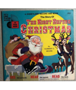 THE NIGHT BEFORE CHRISTMAS (1970) softcover book with 33-1/3 RPM record - £11.12 GBP