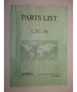 Leadwell LTC-50 Part List Manual - £21.65 GBP