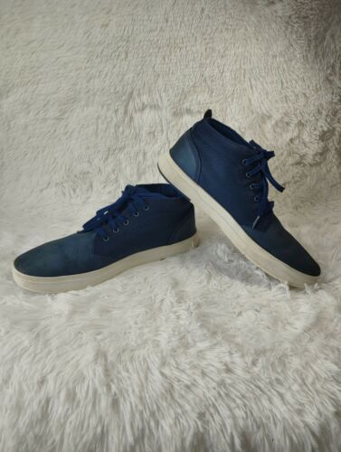 Primary image for Timberland Groveton Plain Toe Blue Chukka Sneakers Men's Size 12