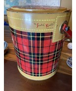 The Skotch Kooler Red Tan Plaid 4 Gallon by Hamilton Scotch *blemishes* - $67.70 CAD