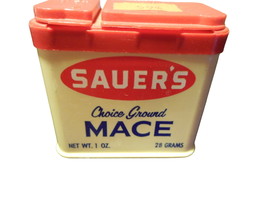 Vintage Sauer&#39;s Choice Ground Mace Seasoning Spice Container Estate FInd - $441.91 MXN