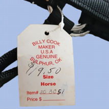 Billy Cook Black and Tan Nylon Halter Horse Size New image 5