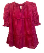 GAP Kids Girls X-Small 4 5 Dress Long Sleeve Ruffle Sleeve Gold Stripes ... - €5,93 EUR