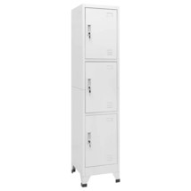 vidaXL Gray Steel Rectangular Locker Cabinet 36 Inches Deep Drawer Storage - $197.49