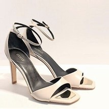 Guess Divine Ankle Strap Metal Accent Cream Color Stiletto Heel Sandal SZ 10 NEW - £29.27 GBP