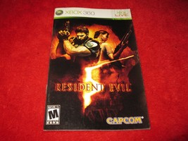 Resident Evil 5 : Xbox 360 Video Game Instruction Booklet - £1.58 GBP