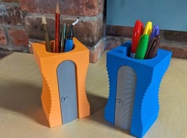 Giant Pencil Sharpener styled Pencil Holder - Novelty Gift - desktop org... - £15.83 GBP