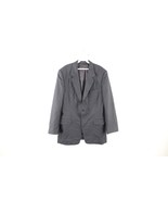 Vintage 50s Streetwear Mens 40R Pinstriped Wool 2 Button Suit Coat Jacke... - €51,06 EUR