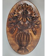 Arrangement Handmade Carved Flower Wall Art Decor - $557.25 MXN