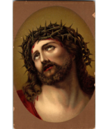 Vtg Postcard, Jesus Christ with Crown of Thorns - $6.43