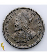 1904 Panama 10 Centesimos (XF) Extra Fin État Km #3 - $1,021.76 MXN