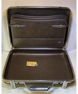 Vintage American Tourister Brown Hard Shell Escort Slim Briefcase with K... - $53.90 CAD