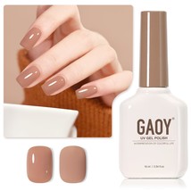 GAOY Jelly Nude Gel Nail Polish, 16ml Sheer Brown Gel UV for - £9.26 GBP