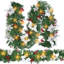Glitinsel 2 Pack 6ft LED Christmas Garland Pine Cones Gold Berry 12ft - €19,28 Glitinsel 2 Pack 6ft LED Christmas Garland Pine Cones Gold Berry 12ft - €19,28 EUR