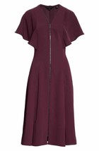 NWT Ted Baker Kasiane in Deep Purple Flutter Sleeve Midi Dress 1 / US 0-2 $329 - £87.92 GBP