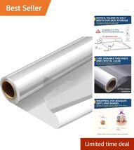 PerkHomy 32" x 50' Clear Cellophane Wrap Roll – 3 Mil for Gift Wrapping ... - $17.77