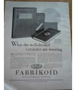 Vintage Fabrikoid Catalogs Print Magazine Ad 1930 - $17.75 CAD