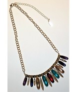 Iman Global Chic Rhinestone Multi Color/Facet Glass Drop Bead Gold Tone ... - $244.42 MXN