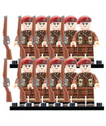 WWII British Paratrooper 10 Minifigure with Red Beret and Lee-Enfield Rifle - $25.83 CAD