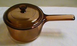 Corning Vision France Amber 3/4 Qt. Sauce Pan with Lid # V-1-B - £49.87 GBP