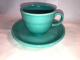 Fiesta Turquoise Cup And Saucer Mint - £11.98 GBP