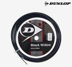 Dunlop Black Widow 1.21mm/1.26mm 12m Tennis Racquet Racket String Black NWT - $20.61