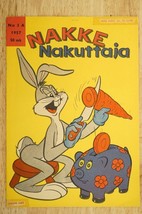 Vintage Nakke Nakuttaja BUGS BUNNY Looney Tunes Comic Book No 3 A 1957 F... - $14.84