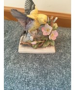 Vintage Lefton China Hand Painted Gold Finch with Flowers Bird Figurine ... - $16.06 CAD