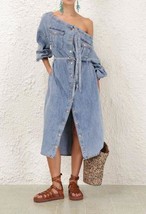 2025 NEW AUTHENTIC ZIMMERMANN Denim Midi Tunic in Sea Foam $850 - $6,535.97 MXN
