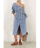 2025 NEW AUTHENTIC ZIMMERMANN Denim Midi Tunic in Sea Foam $850 - $484.67 CAD