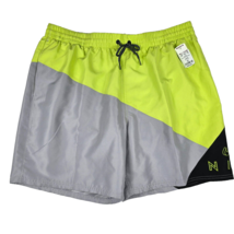 Nike Swim Mens 2XL Green Gray Volley 7&quot; Trunks NESSC469-001 New - £21.10 GBP