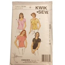 Kwik Sew Pattern 3036 Misses Cardigans Pullover Tops Dolman Sleeves XS-XL VTG UC - £15.55 GBP