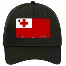 Tonga Flag Novelty Black Mesh License Plate Hat - £21.81 GBP