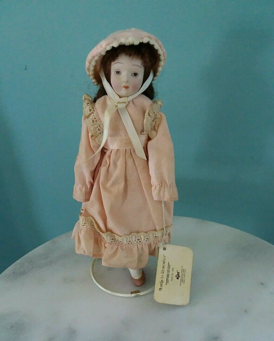 Vintage Russ Months to Remember- May -Porcelain Collectible Doll 9&quot; Tall  - $12.00