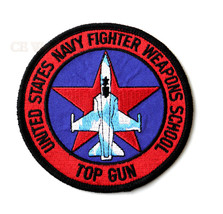 Us Navy Weapons School Top Gun Squadron Embroidered Patch 4 Inches - £5.29 GBP